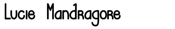 Lucie Mandragore font preview